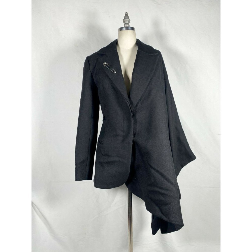 Jacquemus FW 2018 Black Bibi Cape Coat Blazer Jacket Size Small FR…